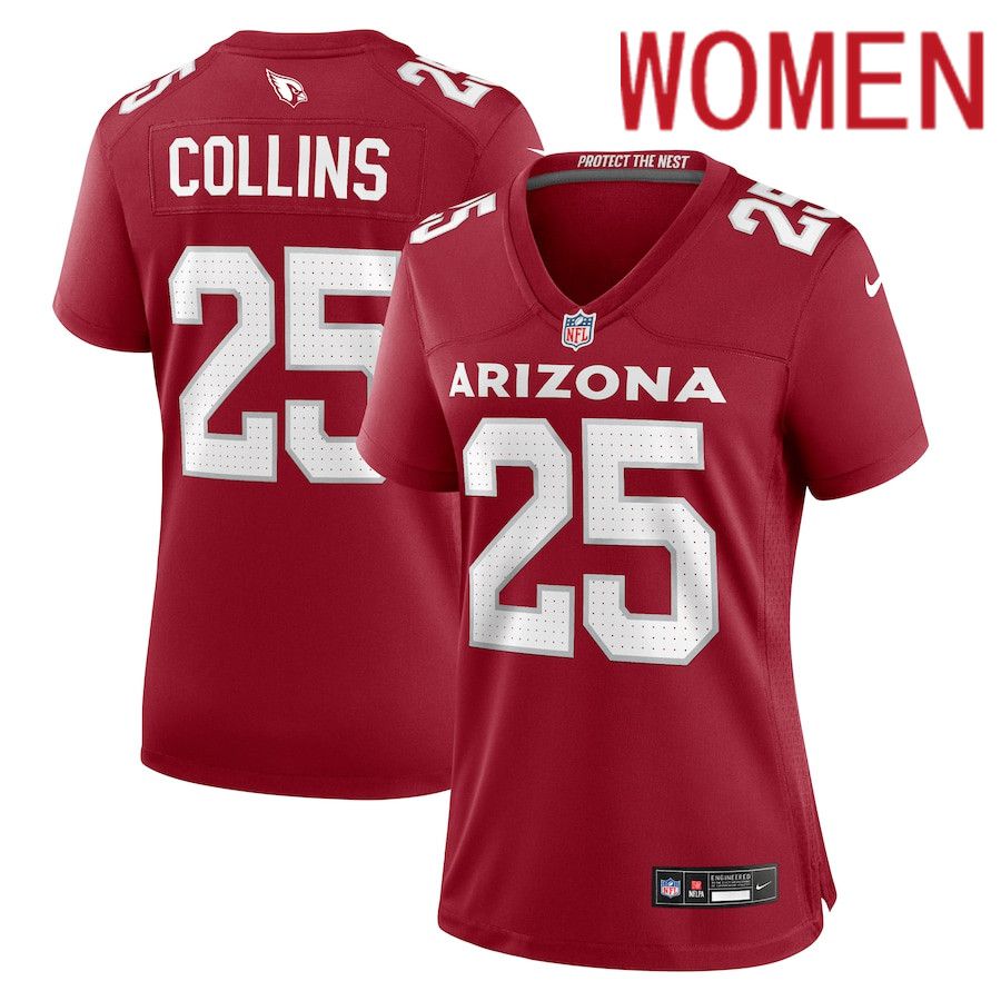 Women Arizona Cardinals 25 Zaven Collins Nike Cardinal Home Game NFL Jersey
